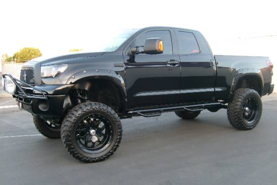 Toyota Tundra Lifted With Black Rims