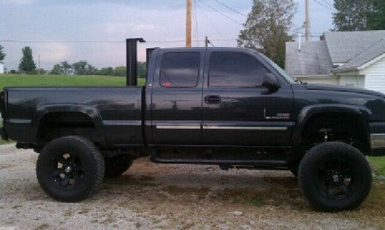 Chevy Silverado Lifted With Stacks Dually