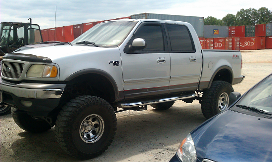 Lifted F150 2013 White